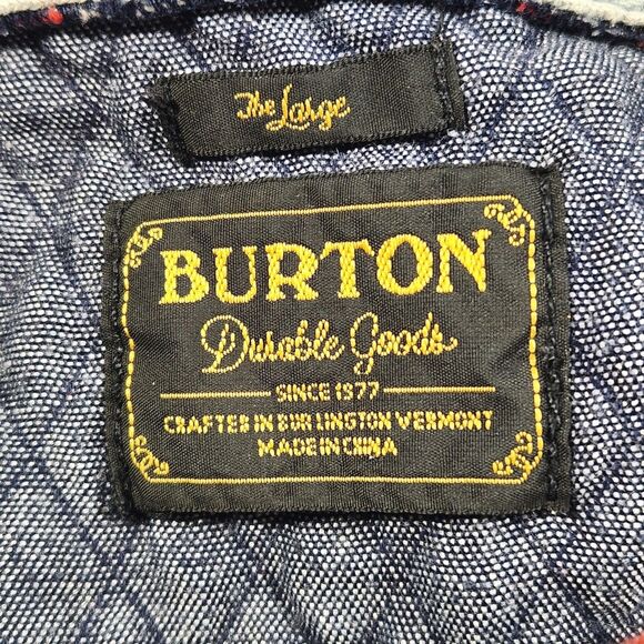 Burton Durable Goods Hoodie Large Multi Striped Pullover Snowboard Winter Grunge - Picture 6 of 11